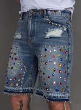 Politics Shorts - Leo - Light Blue